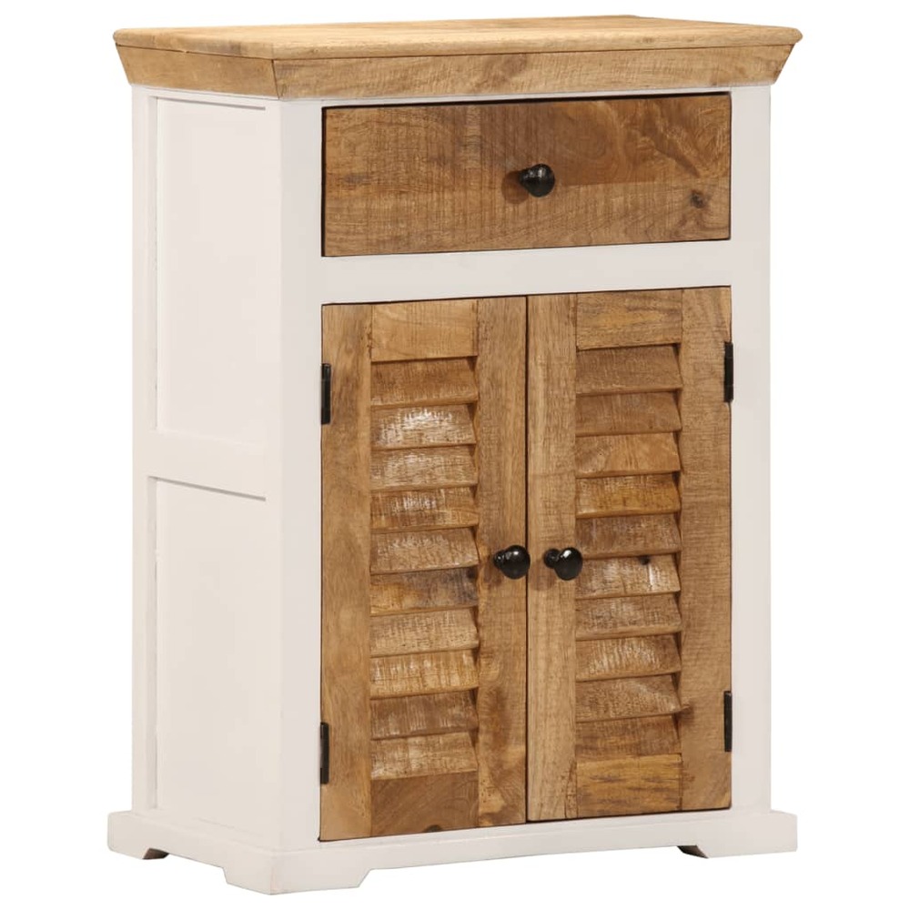 Buffet bahut commode armoire meuble de rangement organisateur cuisine salle de séjour salon et 55 x 30 x 73 cm bois de mangui