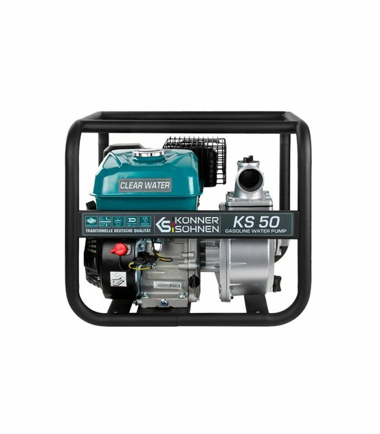 Motopompe eaux claires 2 pouces moteur puissant 212cc 0000l/h könner söhnen ks 50