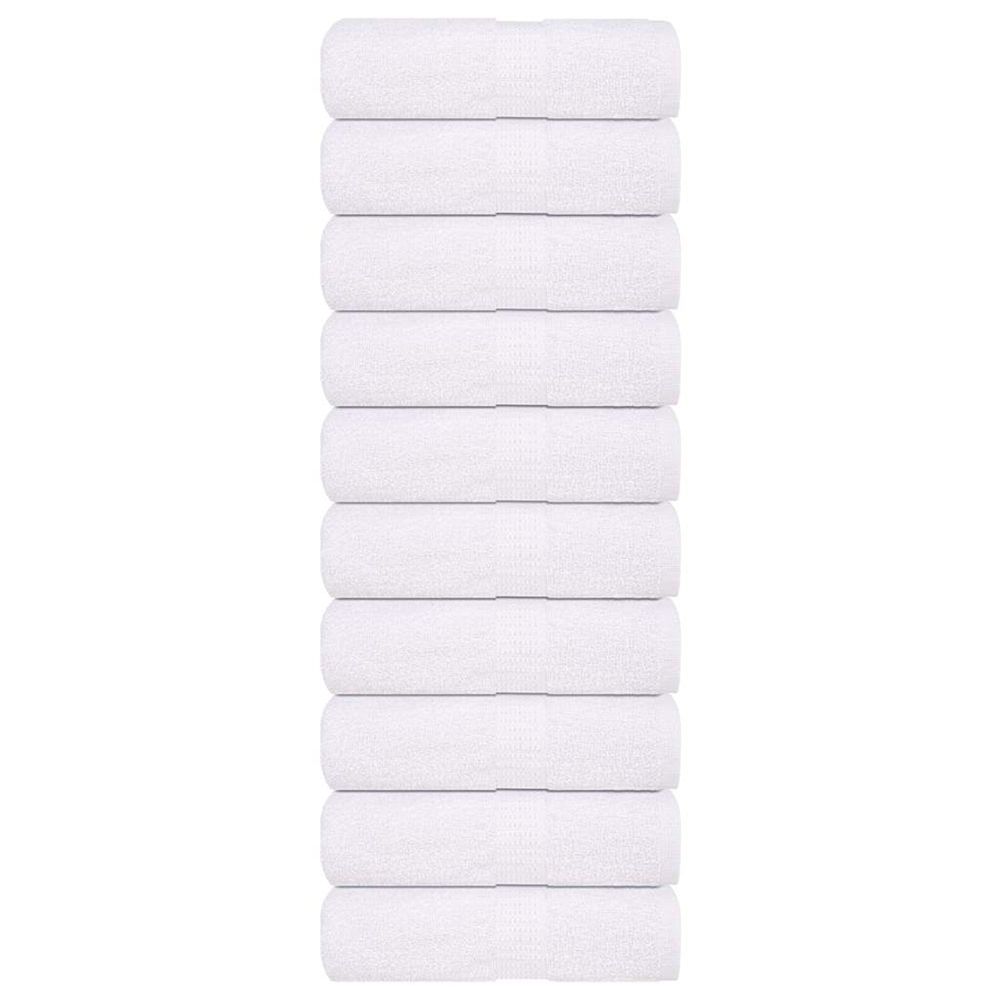 Serviettes de toilette frogn 10 pièces blanc 30x30 cm 360 g/m²