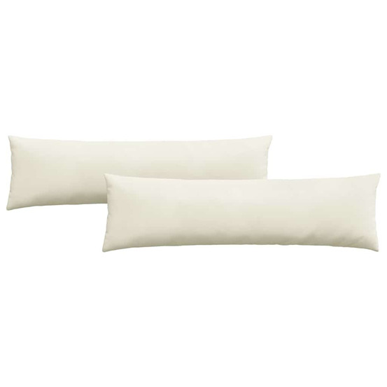 Coussins de canapé 2 pcs crème 145 x 40 cm