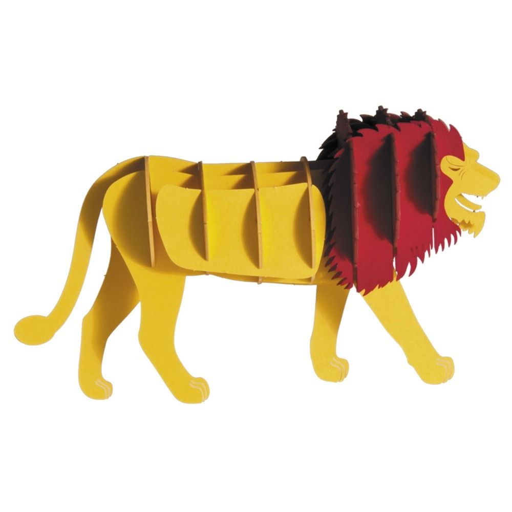 Maquette 3d en papier lion