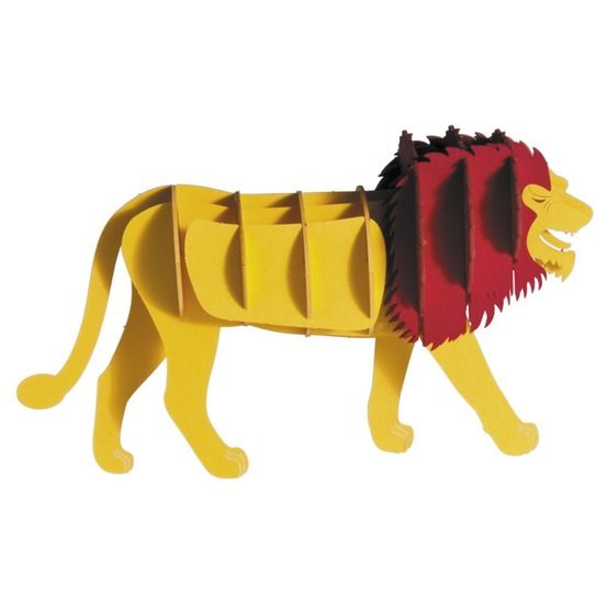 Maquette 3d en papier lion