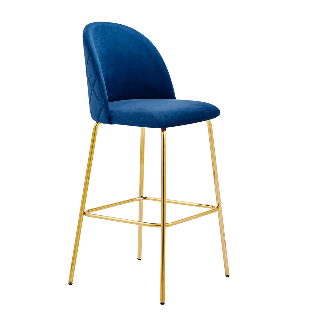 Tabouret de bar vidin - bleu foncé