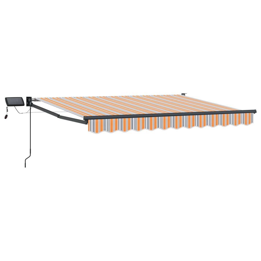 Store rétractable manuel avec leds 3,5 x 2,5 m