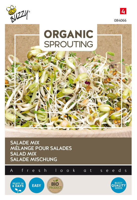 Buzzy organic sprouting de salad (bio) - ca. 30 gr (livraison gratuite)