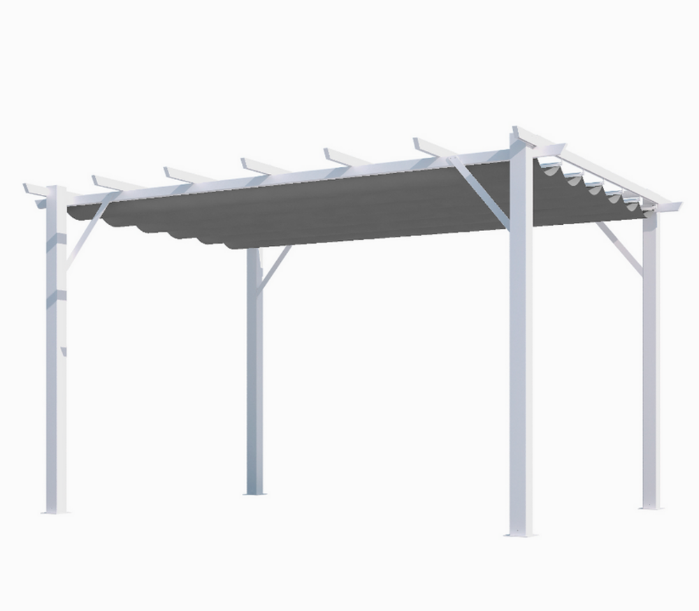 Pergola aluminium 12 m2 blanc - per 4030 wg