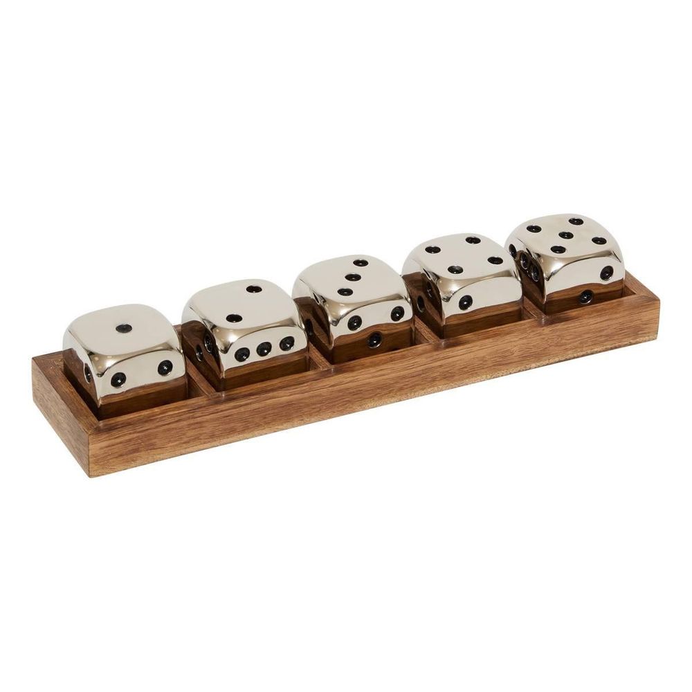 Jeu de 5 dés décoratifs 