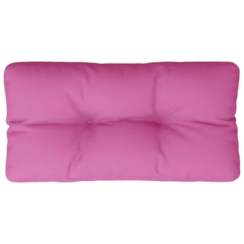 Coussin de palette rose 70x40x12 cm tissu