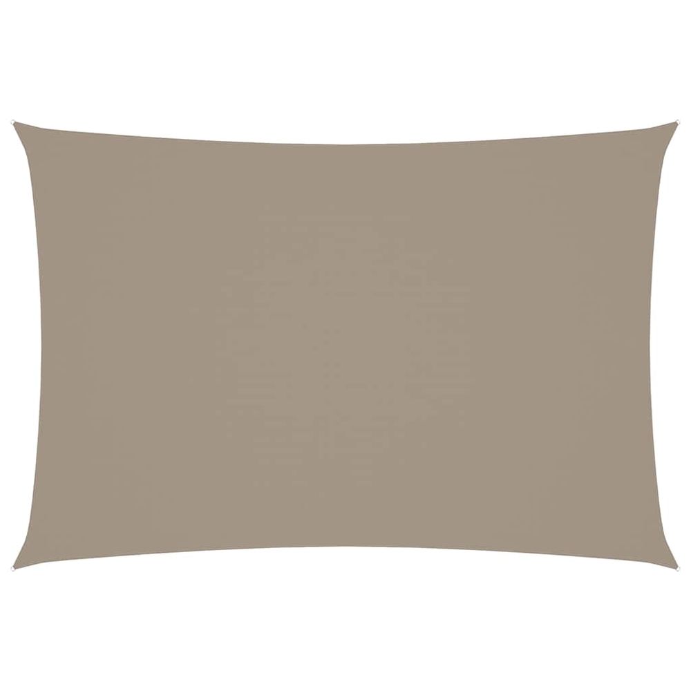 Voile de parasol tissu oxford rectangulaire 2,5x4,5 m taupe