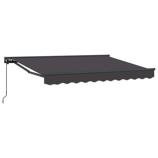 Auvent rétractable manuel anthracite 3 x 2 m