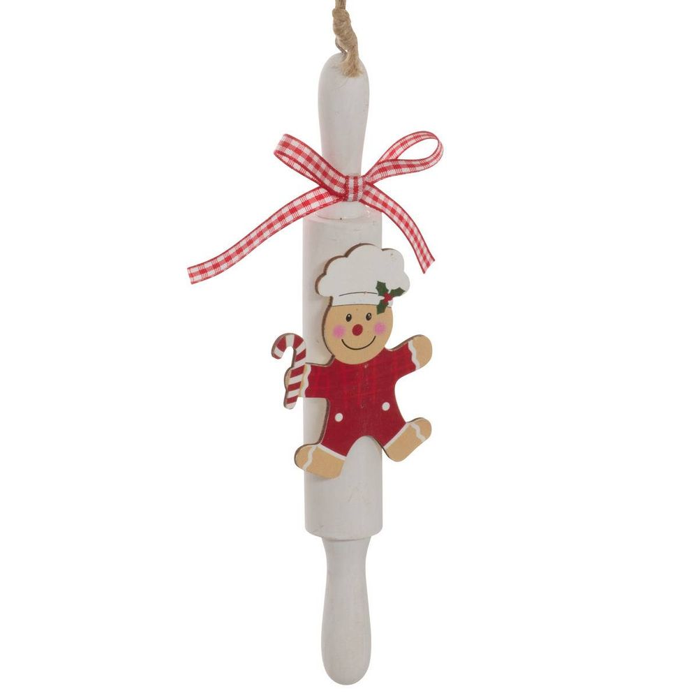 Suspension de sapin rouleau de pâtisserie en bois 20 cm