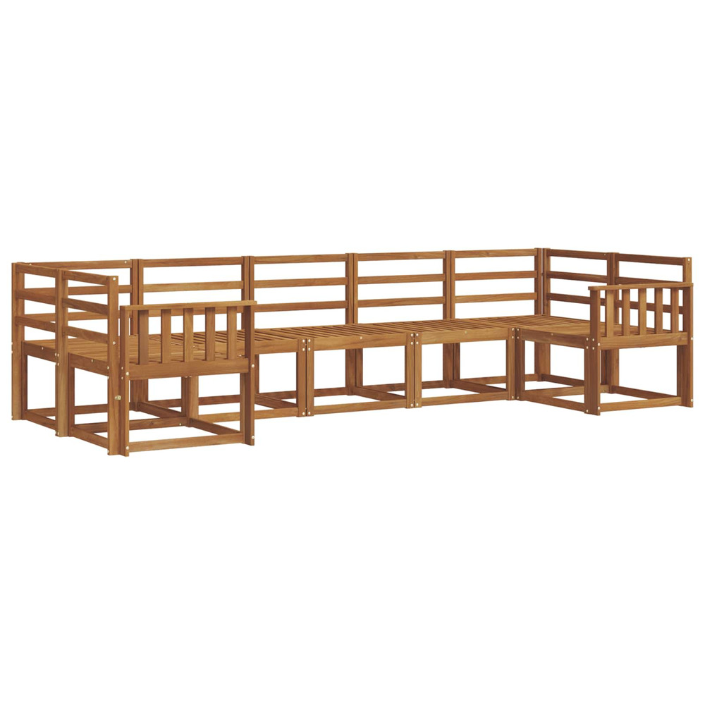 Ensemble de canapés d'extérieur 7 pcs naturel