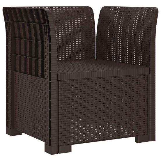 Fauteuil 1 place look rotin pp marron