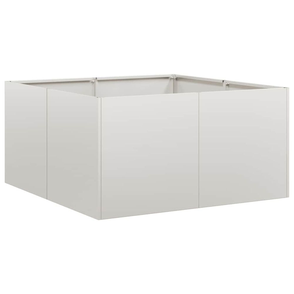 Jardinière d'extérieur 80x80x40 cm acier inoxydable