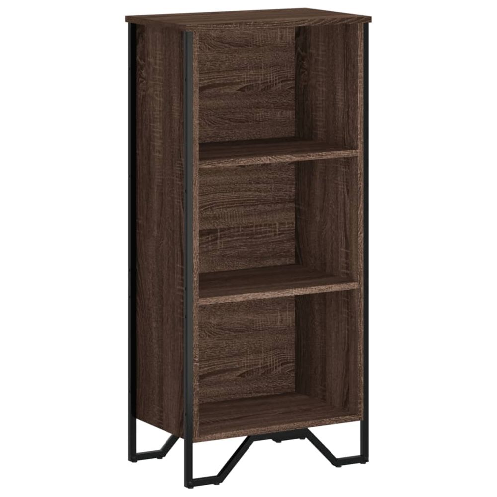 Bibliothèque chêne marron 50x31x106 cm bois d'ingénierie