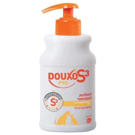Douxo s3 pyo shampoing 200 ml - antiseptique chien et chat 200 ml