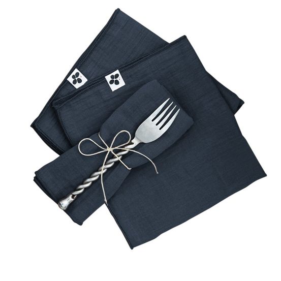 3 serviettes de table gaia