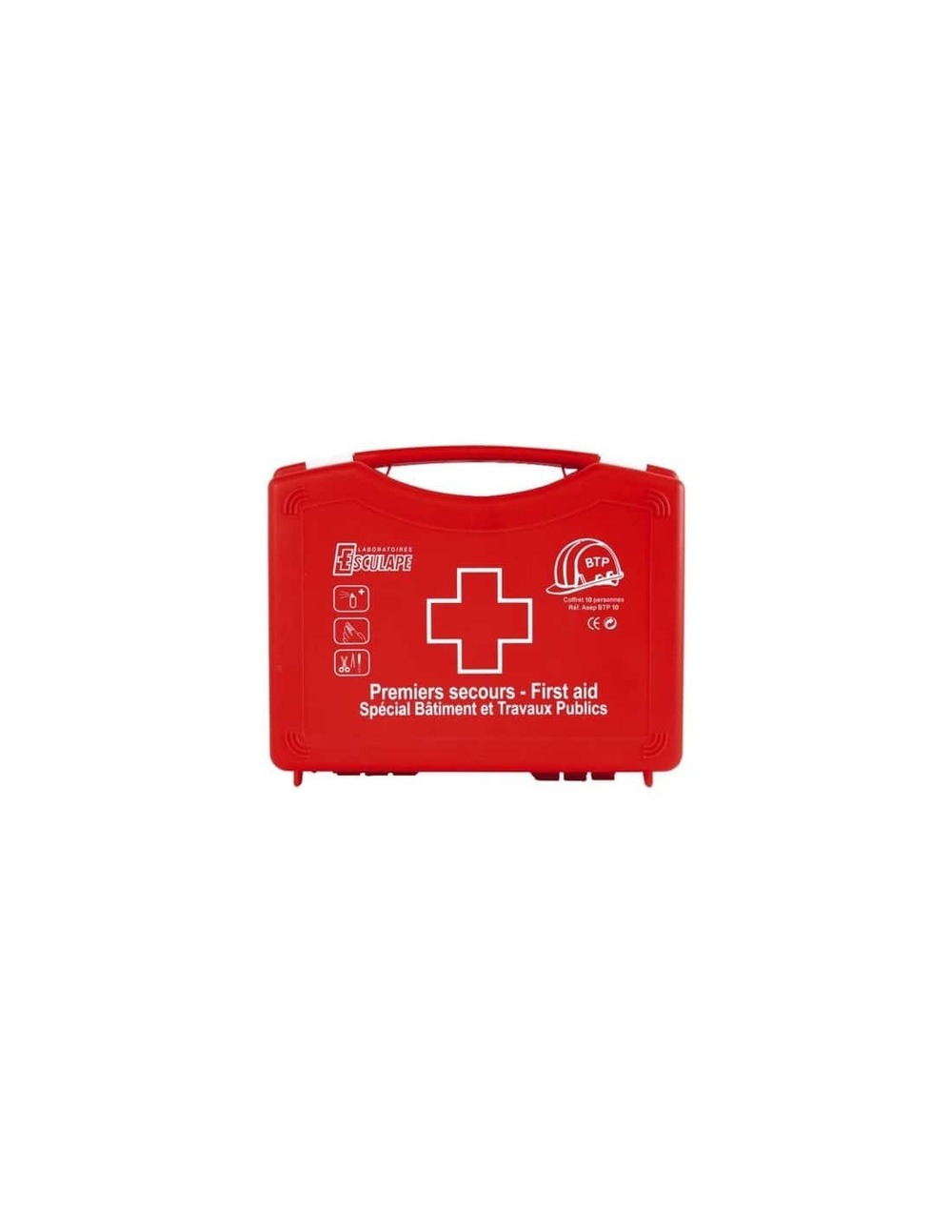 Trousse secours pleine polypro asep btp 5 rouge