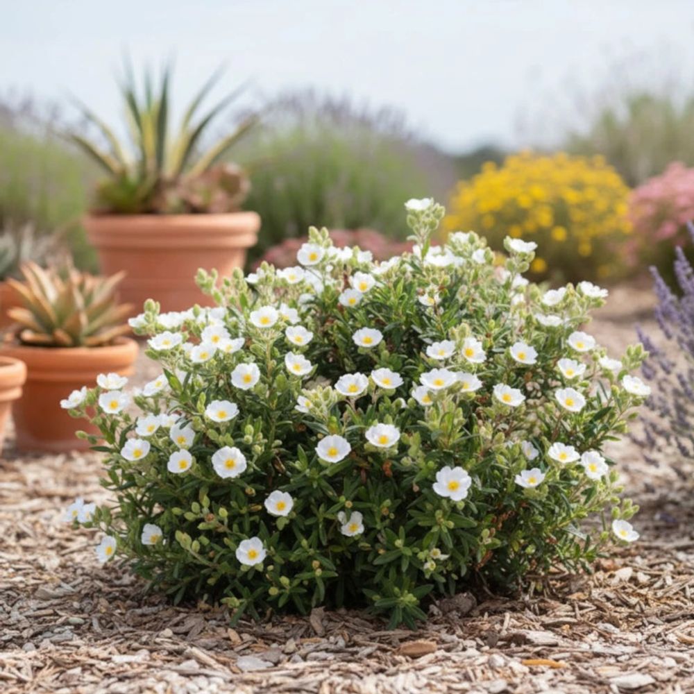 Ciste compact, cistus lot de 9 godets