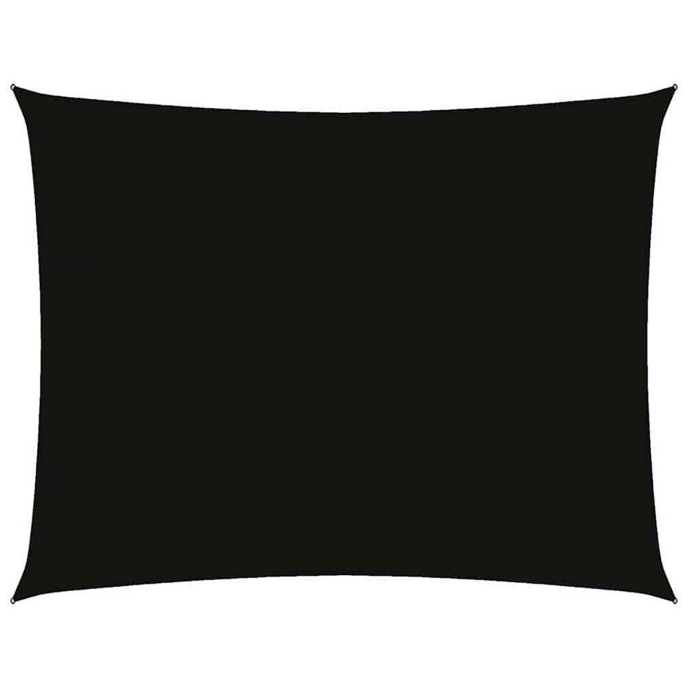 Voile de parasol tissu oxford rectangulaire 3,5x4,5 m noir