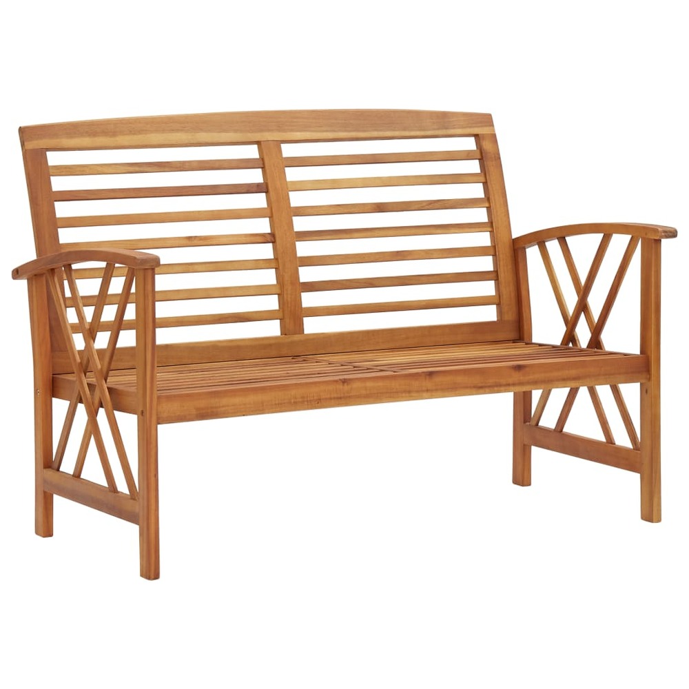 Banc de jardin meuble de patio d'extérieur terrasse 119 x 67 x 83 cm bois d'acacia solide