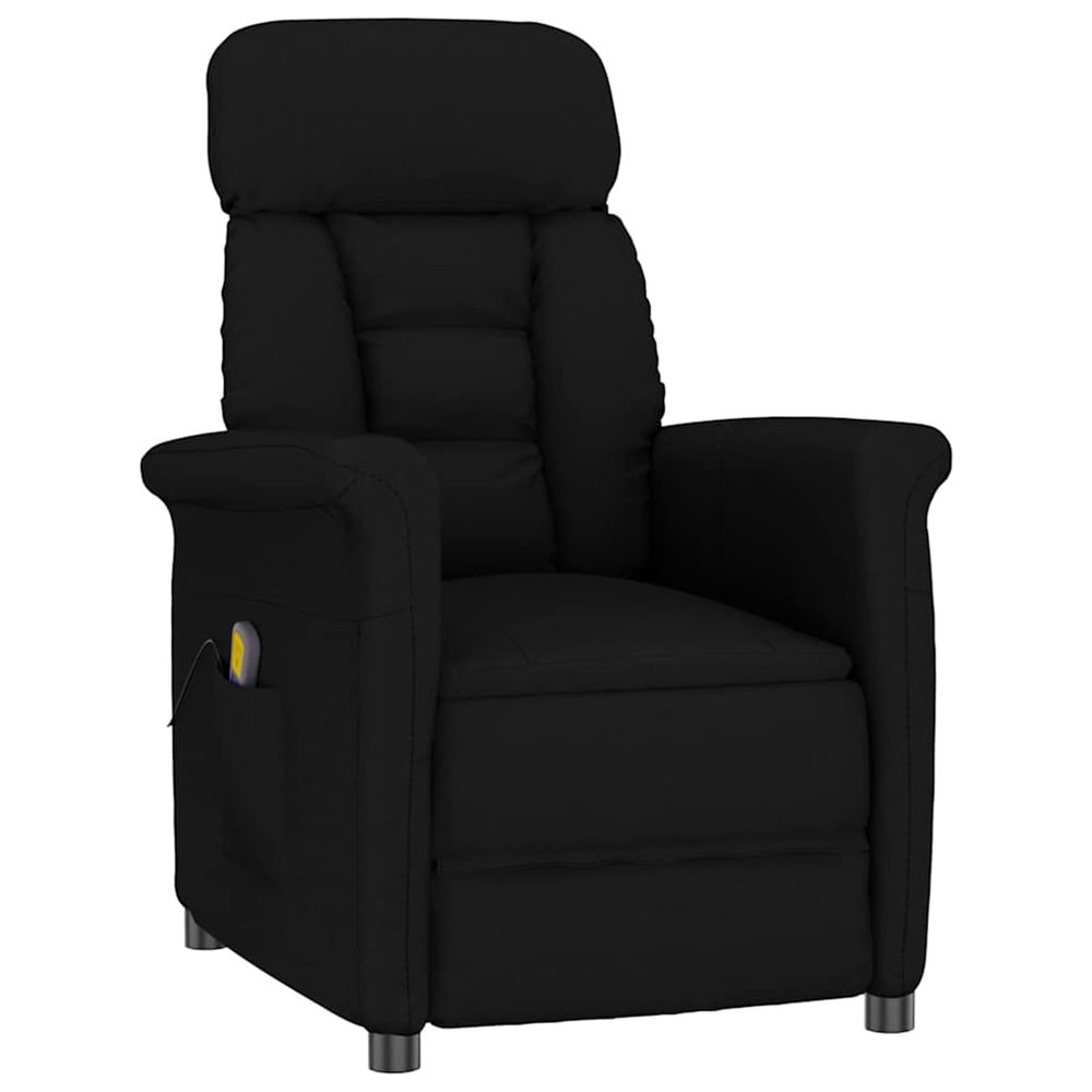 Chaise de massage noir 96,5 x 70,5 x 95 cm microfibre