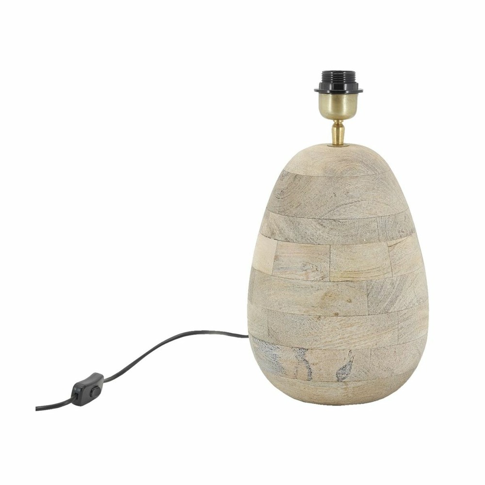 Pied de lampe ovale en manguier