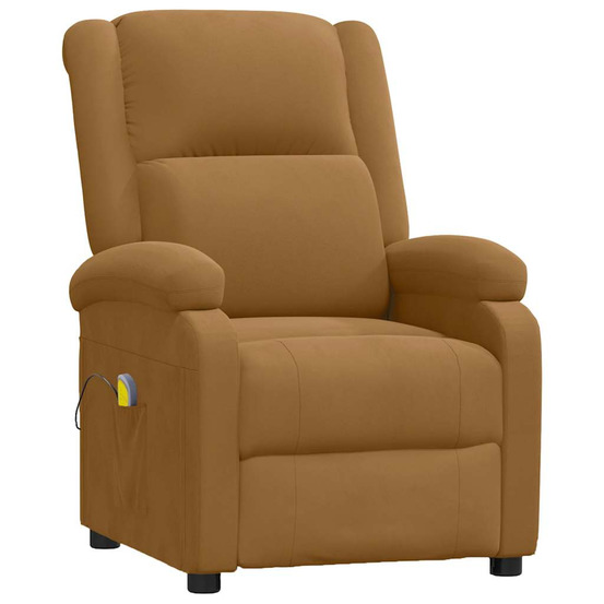 Fauteuil de massage marron velours