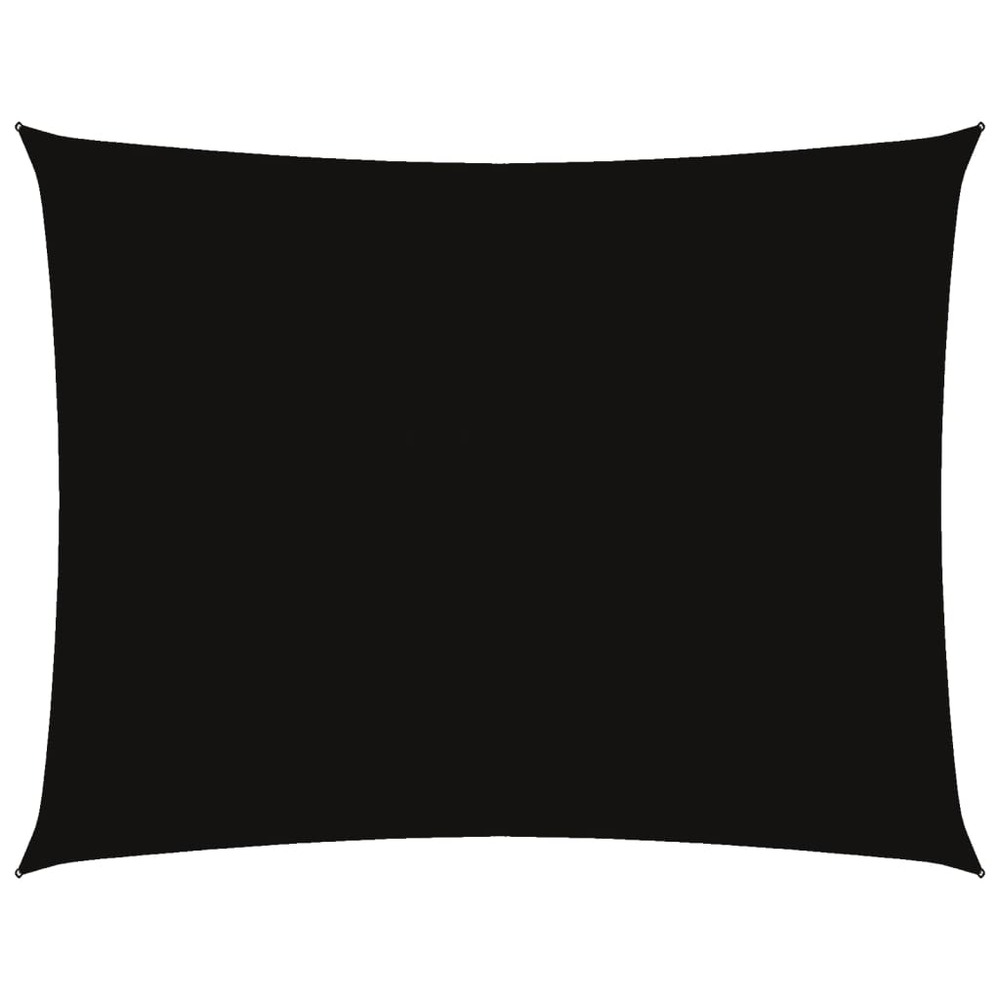 Voile de parasol tissu oxford rectangulaire 3,5x4,5 m noir