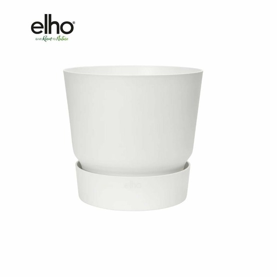 Pot ronde elho greenville blanc 18 cm