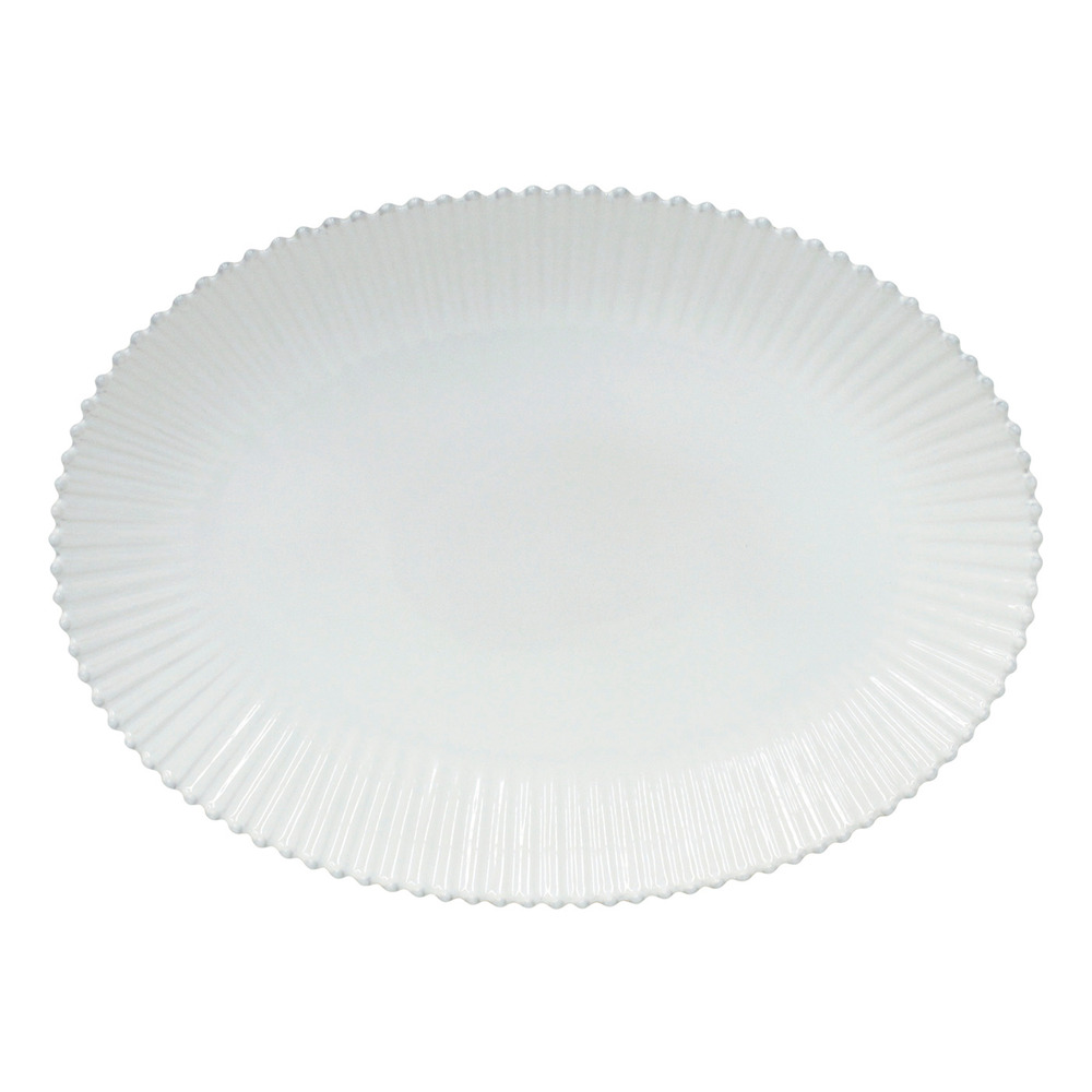 Plat ovale 51 x 37,1 cm pearl blanc - costa nova