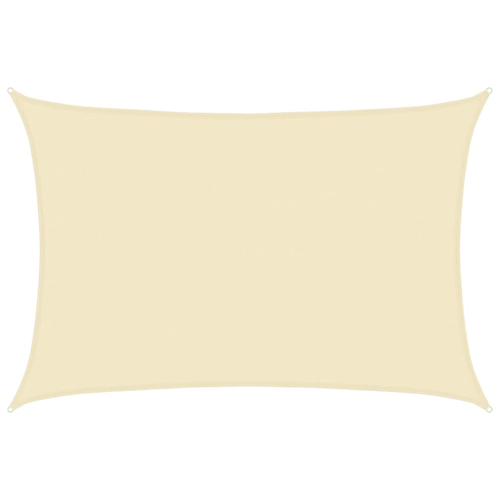Voile d'ombrage 160 g/m² crème 5x7 m pehd