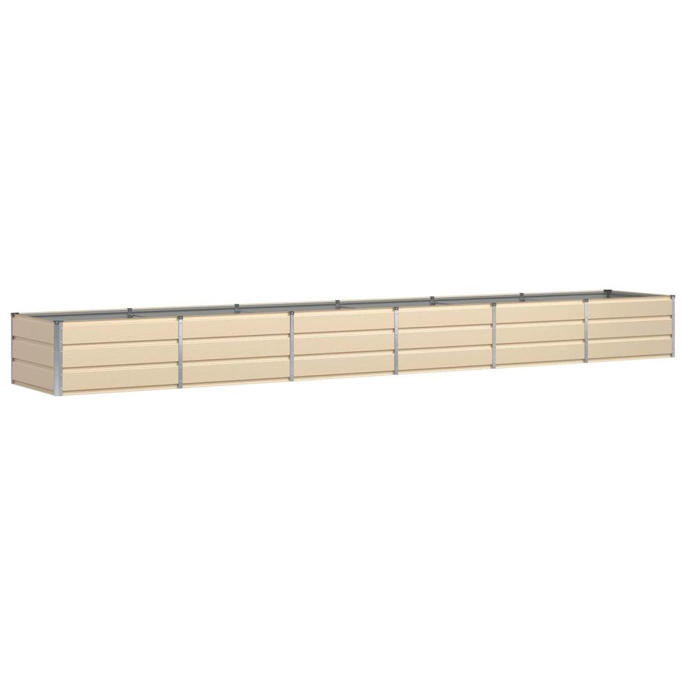 Jardinière ivoire 480 x 80 x 45 cm acier