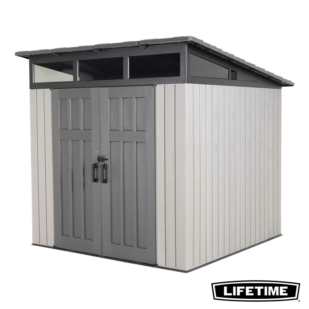 Abri de jardin résine 2. 54x2. 54m Modern LIFETIME #60336