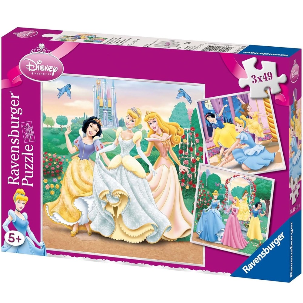 Puzzle rêves de princesses disney 3x49 pcs