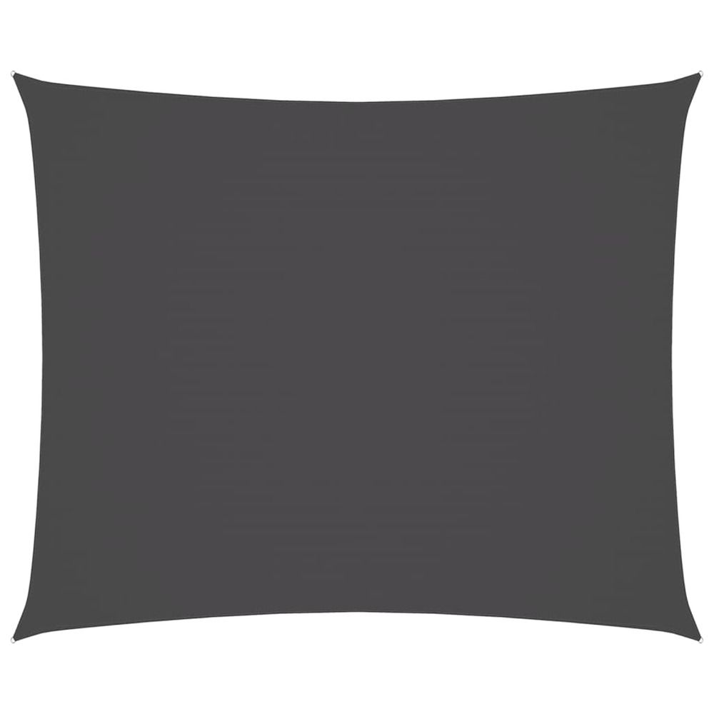 Voile de parasol tissu oxford rectangulaire 2x3 m anthracite