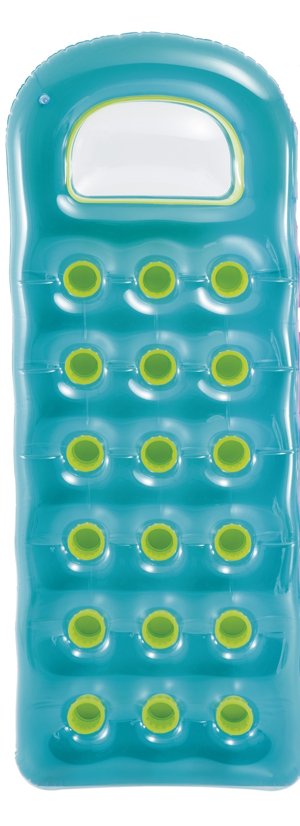 Matelas gonflable intex transparent à poches