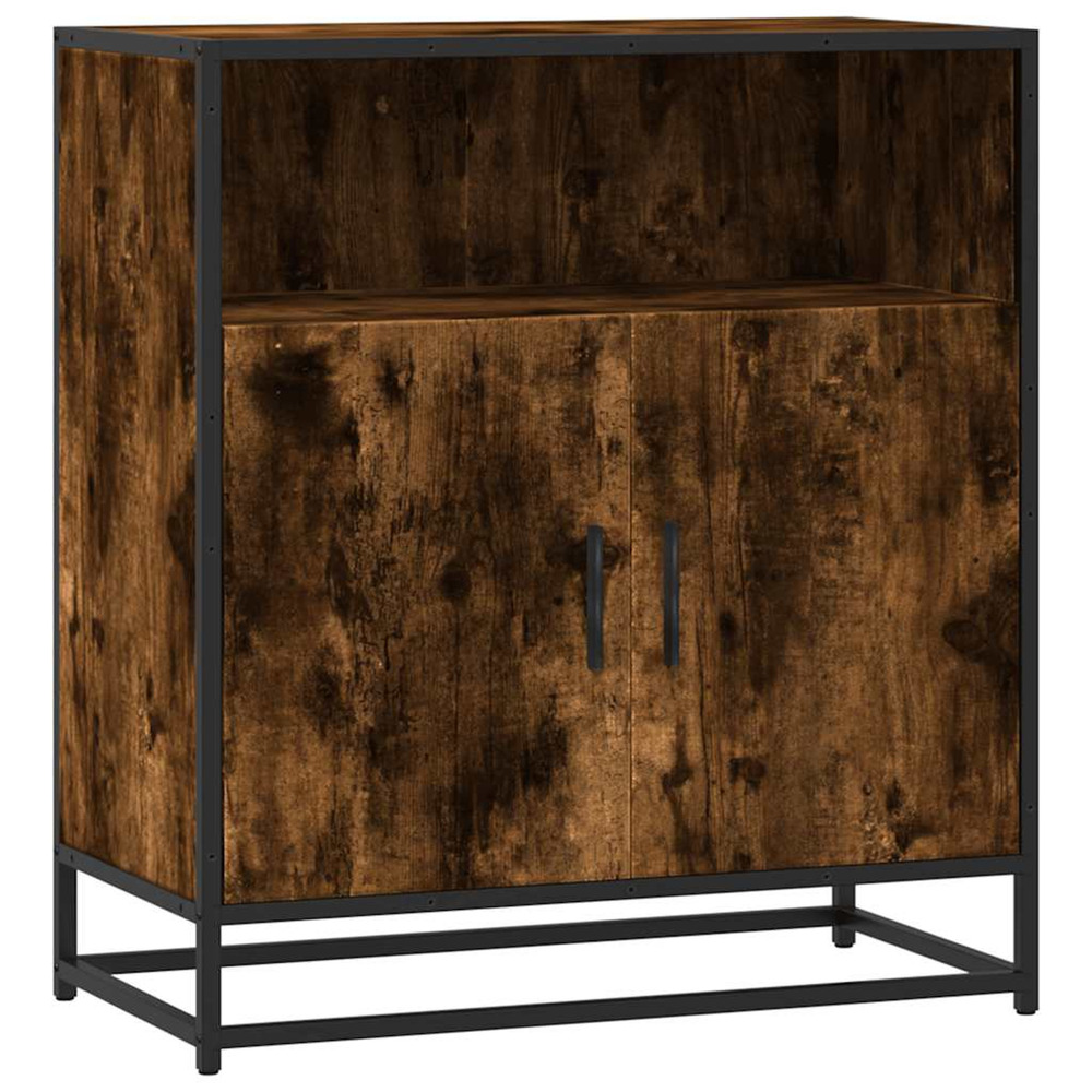 Buffet chêne fumé 68x35x76 cm bois d'ingénierie