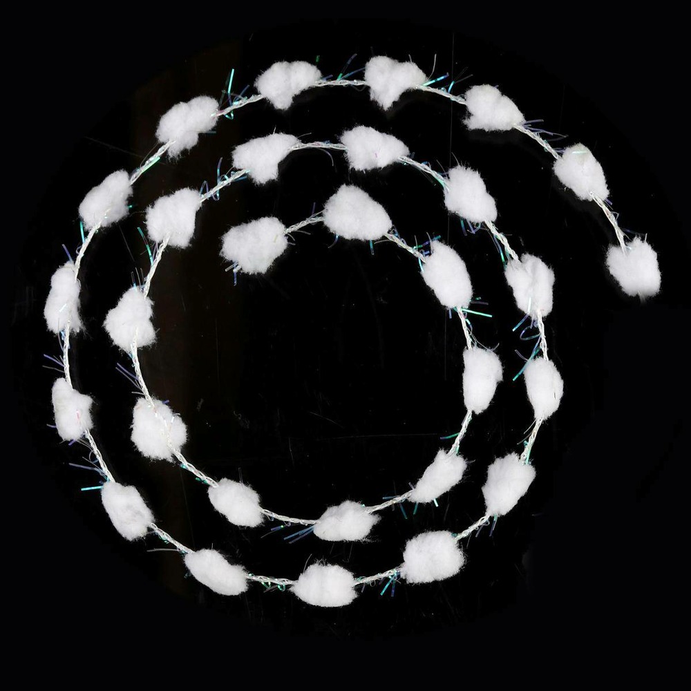 Guirlande de noël mini boule coton