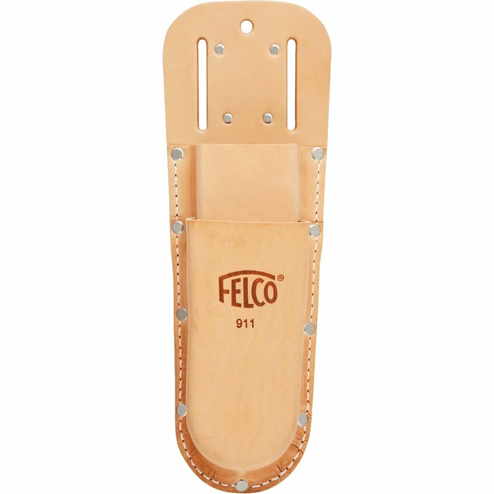 Felco etui 911 pour sécateurs (étui en cuir, pour 2 cisailles ou 1 sécateur + 1 scie pliante, avec passant de ceinture)