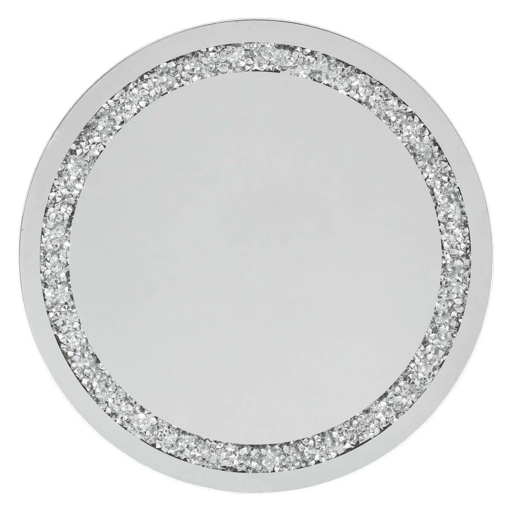 Centre table rond miroir d 40 cm