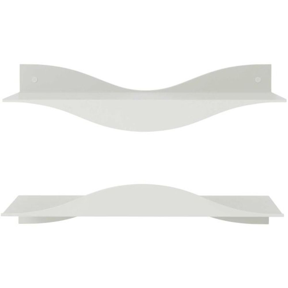 Etagères murales en acier surf (lot de 2) sable