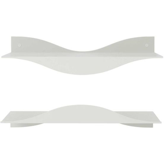 Etagères murales en acier surf (lot de 2) sable