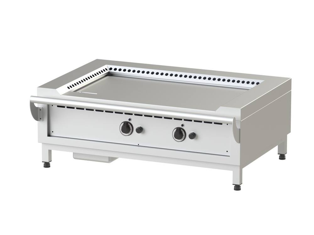 Teppan yaki jumbo gaz portable - acier fe 510 - 14 kw - nayati
