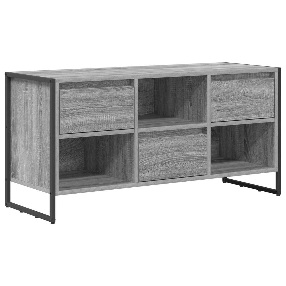 Meuble tv 100 x 36 x 49,5 cm gris sonoma bois d'ingénierie