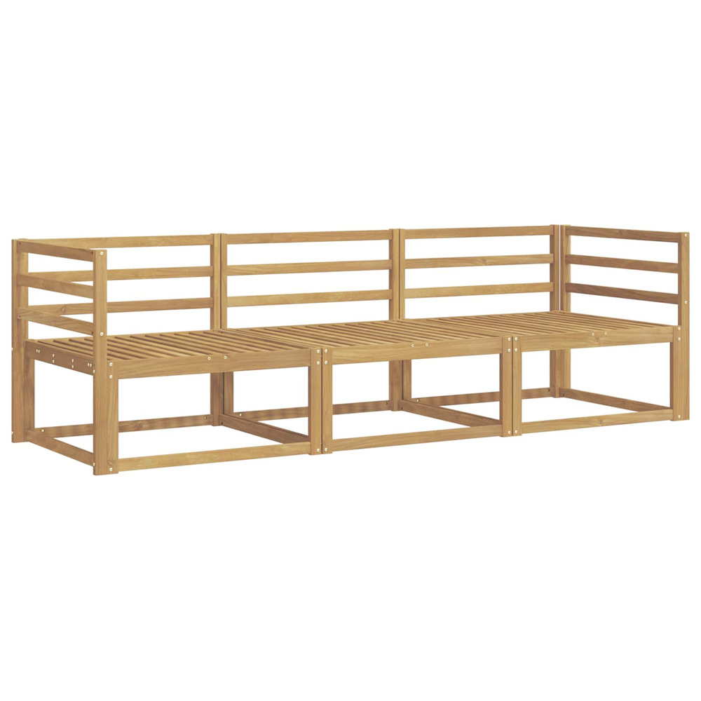 Ensemble de canapés d'extérieur 3 pcs blanc 245,5 x 83 x 73 cm