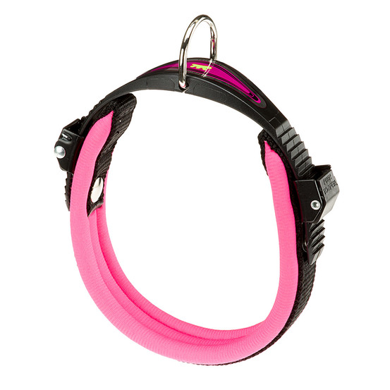 Collier ergonomique pour chiens ergofluo c15/42 avec rembourrage et fermeture à micro-régulation
