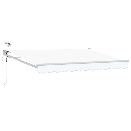 Auvent rétractable électrique blanc 3 x 2,5 m