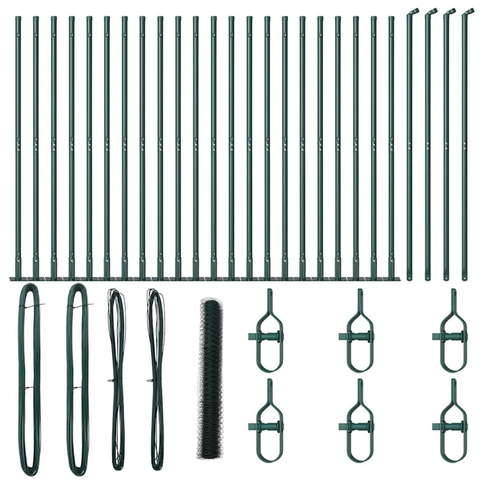 Poteau de clôture. Vert 50 x 1,2 m (maillage de 50 mm)