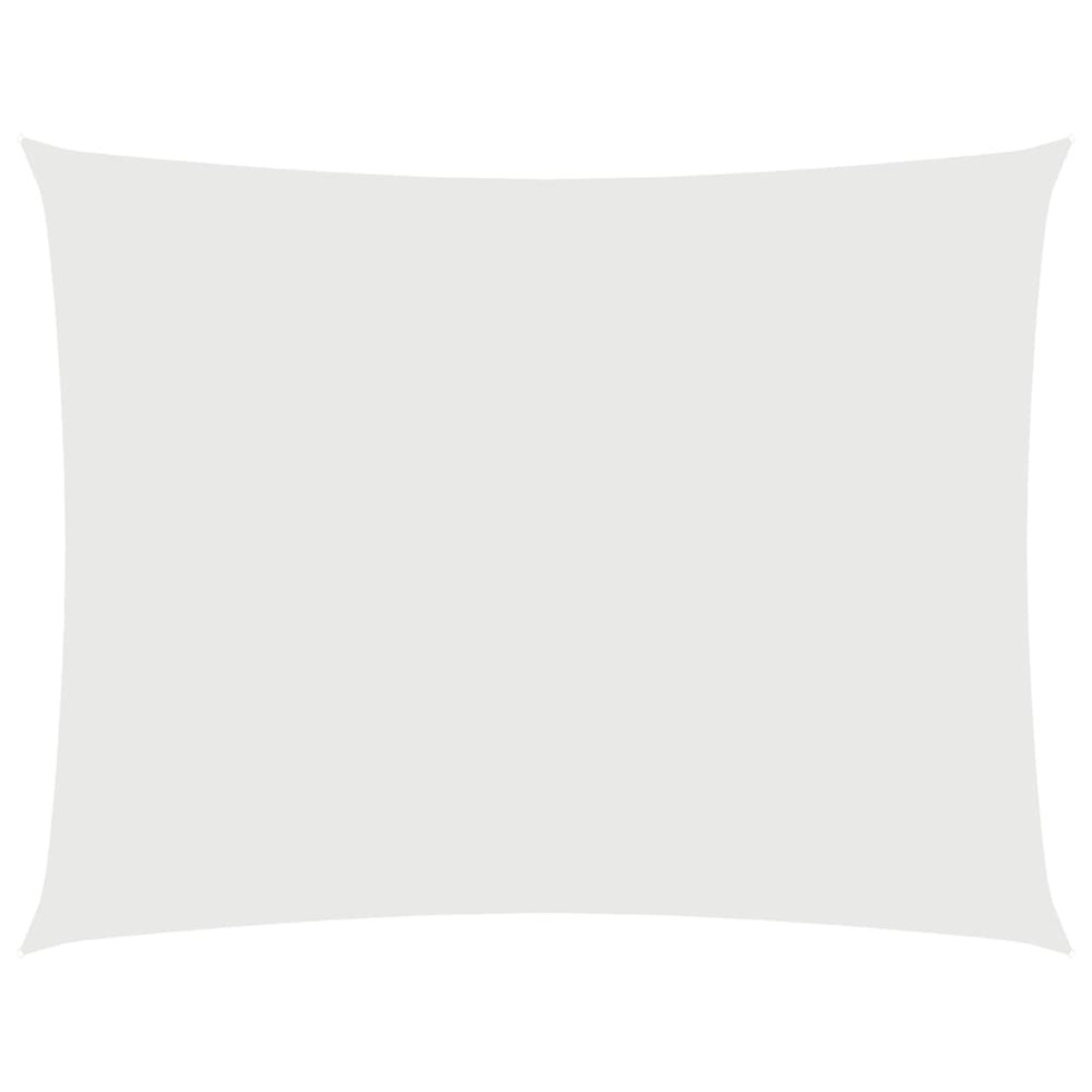 Voile de parasol tissu oxford rectangulaire 4x5 m blanc